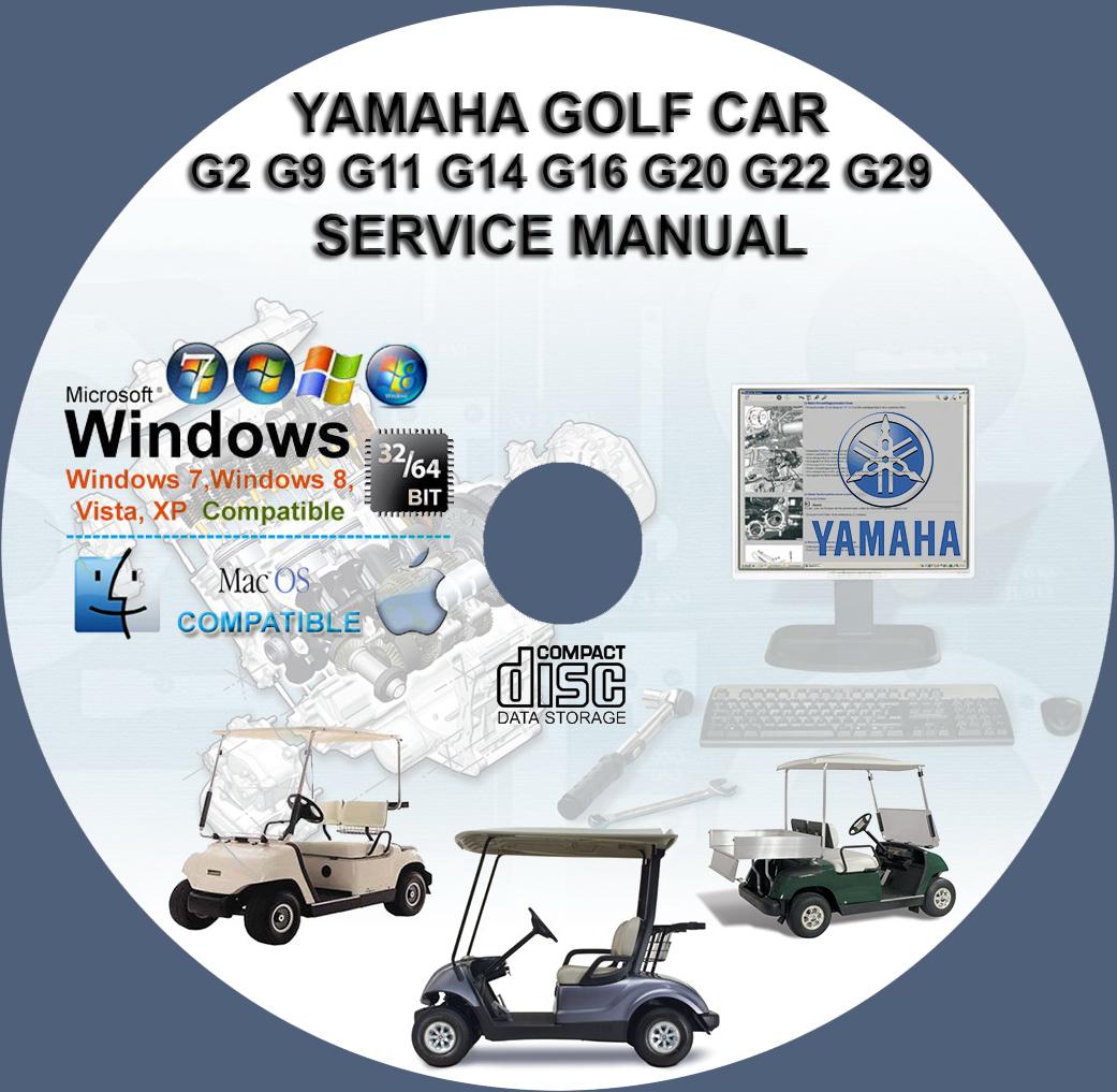 Yamaha Golf Car G2 G9 G11 G14 G16 G19 G20 G22 G29YDR ... wiring diagram for yamaha g19 golf cart 